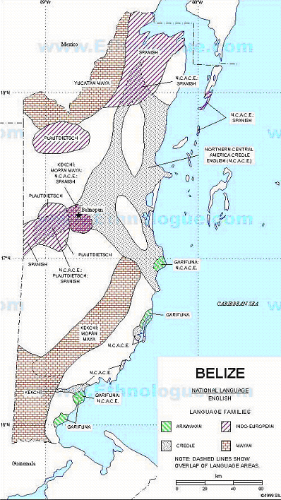 Linguistic Map of Belize
