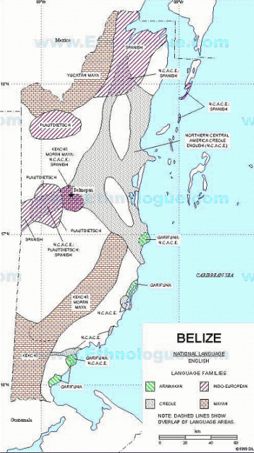 Linguistic Map of Belize